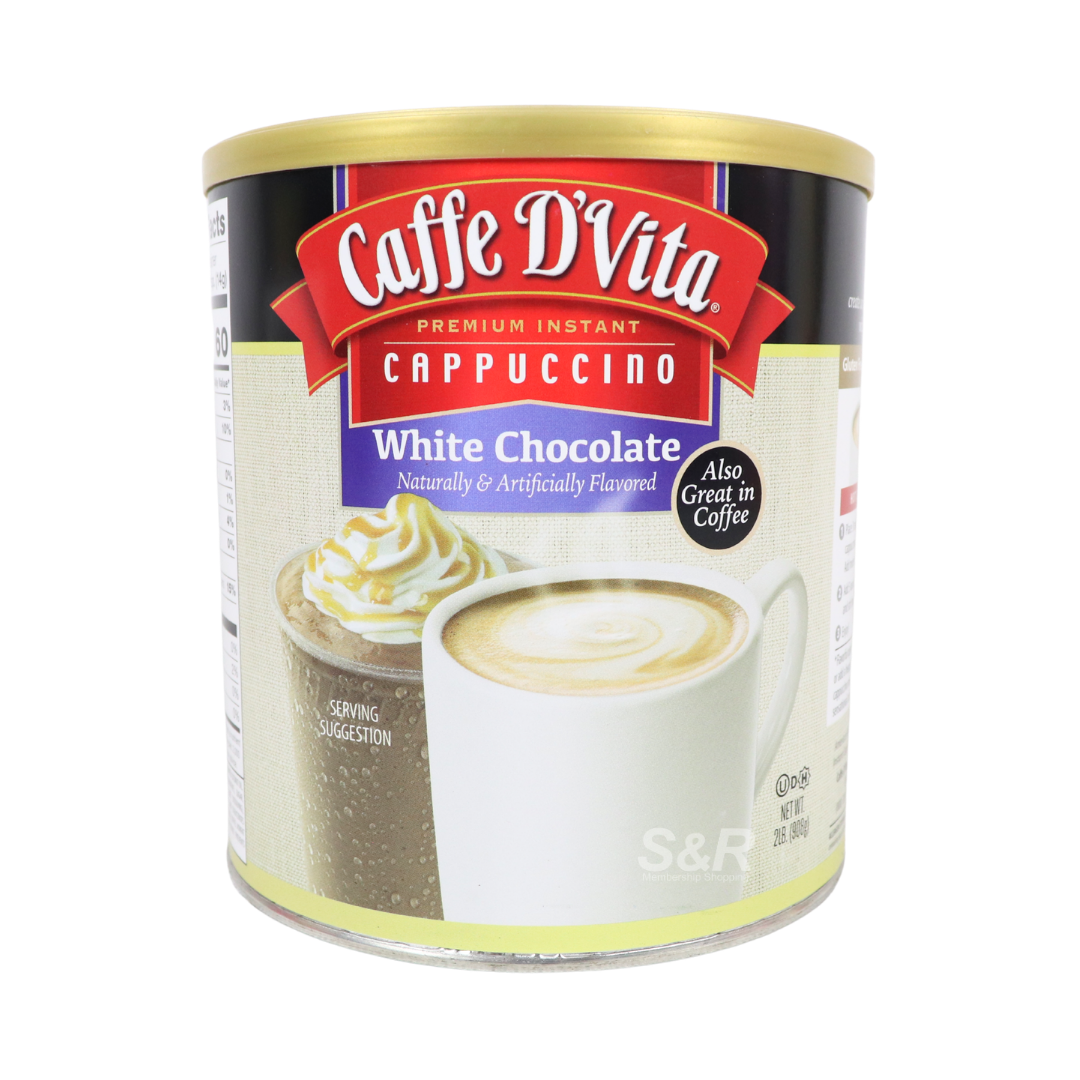 Caffe D'Vita Premium Instant Cappucino White Chocolate Coffee 908g